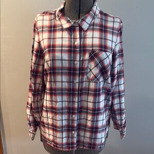 Tommy Hilfiger Plaid Button-Up Shirt SZ XL
